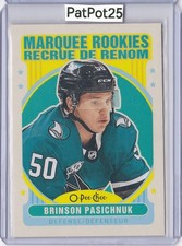 2021-22 Upper Deck 649 Brinson Pasichnuk retro marquee rookies San Jose Sharks