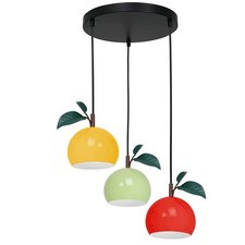 Lampadario Cameretta Bimbi Colorato Ø 42 Cm H: Max. 1,1 M Regolabile E27 Lampada