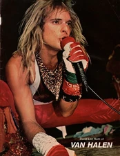 David Lee Roth Van Halen performance concert stage shot pinup picture photo pix