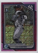 2024 Bowman Chrome Prospects Fuchsia Shimmer Refractor /199 Jose Castro 0w3