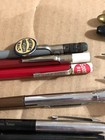 Vintage advertising pens pencils dice matches lot bullet pencil fountain pens — photo 8