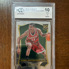 Select 2013-14 Select Giannis Antetokounmpo Milwaukee Bucks #178 Rookie CGC 10