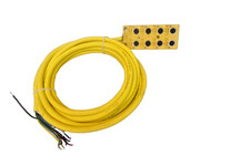 Turck VB80-P7X9-5/S90 Junction Box 8 Ports U7011-01 VB80P7X95S90 U701101