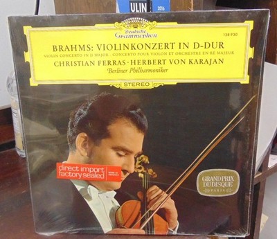BRAHMS: V. Concerto /  FERRAS, Berlin, KARAJAN / DG 138930/ SEALED M/M Stereo LP