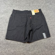 Vintage Levis 550 Shorts Women's 14 Relaxed Black Cotton Blend Denim NWT