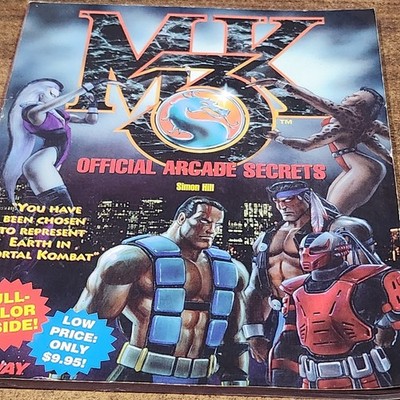 Mortal Kombat 3 : Official Arcade Secrets by Simon Hill  (1995) Vintage
