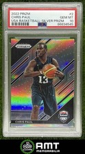Chris Paul PSA 10 2022-23 Panini Prizm Prizms Silver USA Basketball #2 4545