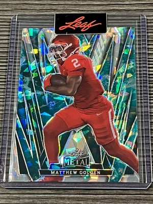 Matthew Golden 2024 Leaf Metal Football Pulsar 1/1 Pre-Production Proof