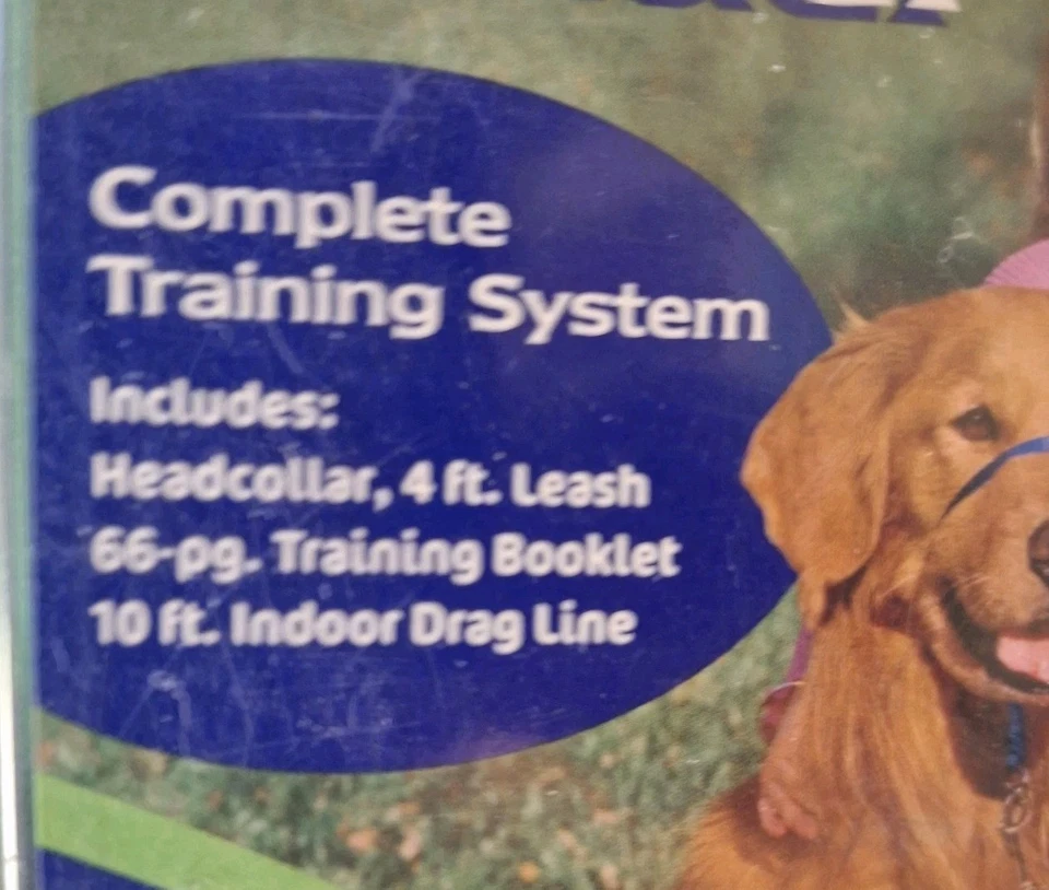Collar Gentle Leader para perros negro mediano 25-60 libras sin estrangulamiento línea de arrastre de 10 pies Foto 3 de 4