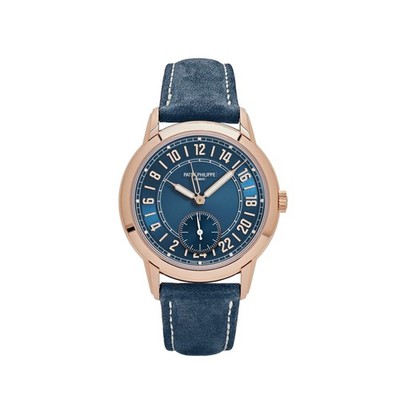 Patek Philippe Complications Calatrava 5224R-001 Travel Time Rose Gold Navy