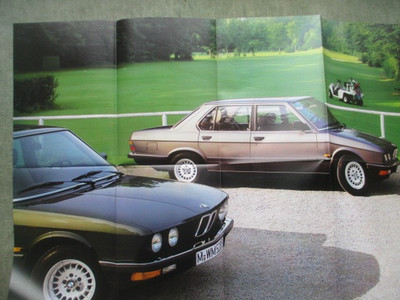 BMW 518i 528e 533i Japan Poster Katalog März 1984 brochure E28