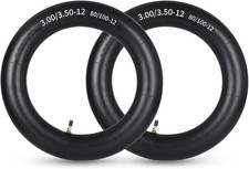 3.00/3.50-12" 80/100-12 Dirt Bike Inner Tubes, TR4 Valve Stem 2 Pack, Fits f