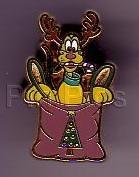 Disney NYC WOD Holidays Pin Pursuit Pluto Completer Pin