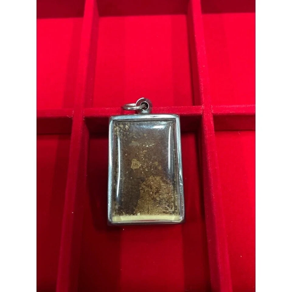 Lp Toh Phra Somdej 泰国佛护身符吊坠魔法小饰品 9 层底座印花 — 第 4/4 张图片