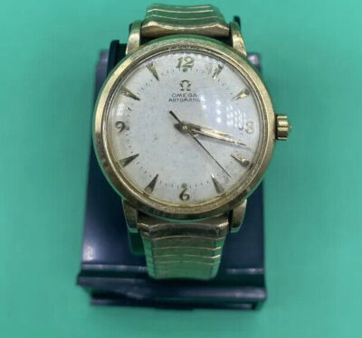 Omega Automatic Bumper 2445 14k Gold Filled Vintage Watch Cal