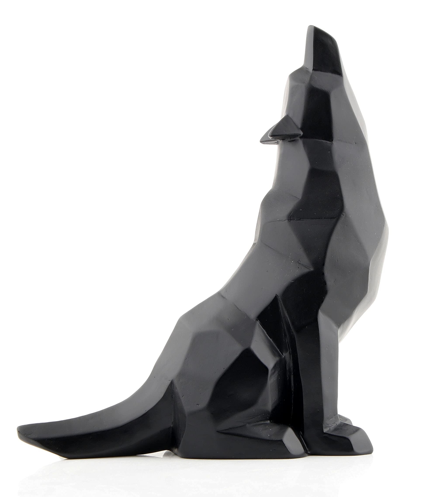 Wisifayardin Black Wolf Howling Figurine for Stylish Home Decor