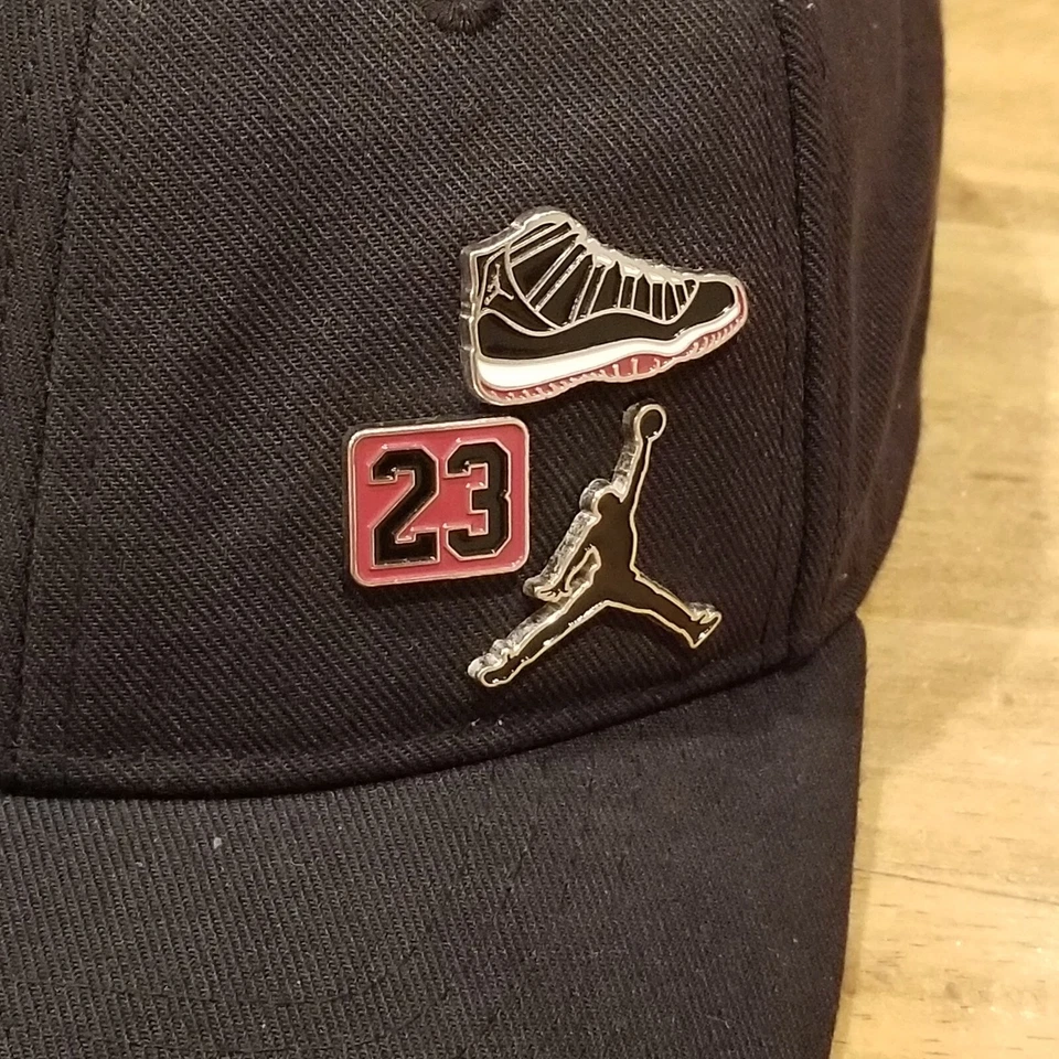 Gorra Jordan Gorra Correa Trasera Negra Michael Jordan Jumpman 23 Jóvenes Niños Niños Foto 2 de 4