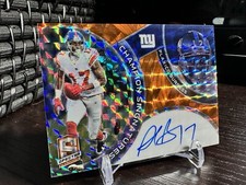 2023 Panini Spectra - Champion Signatures Neon Orange Prizm Plaxico Burress /10 