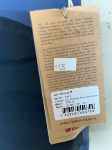 Fjällräven Herren Gr. 29 Keb Gaiter G-1000 Shorts Blau Outdoor Wandern EU 50 Neu mit Etikett - Bild 10 von 10