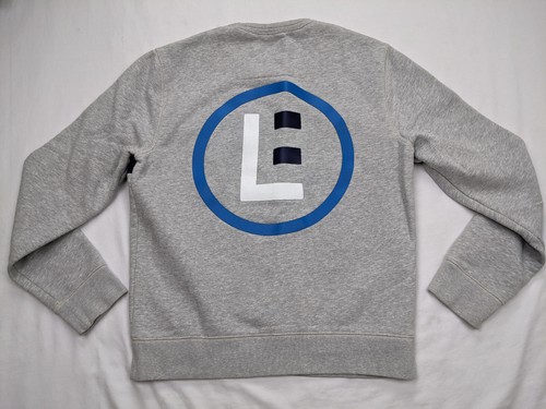Lands End Serirus Sweats Logo Mens Size M 38 Pullover Gray Sweater Crew Neck - Picture 3 of 9