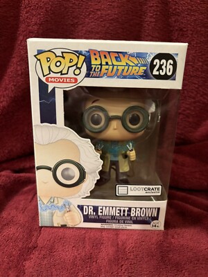 Funko Pop: Doc Brown (#236) - Lootcrate Exclusive (Never Opened)