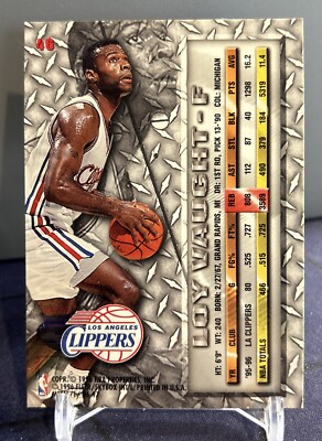 1996-97 Fleer Metal Basketball Loy Vaught Los Angeles Clippers #46