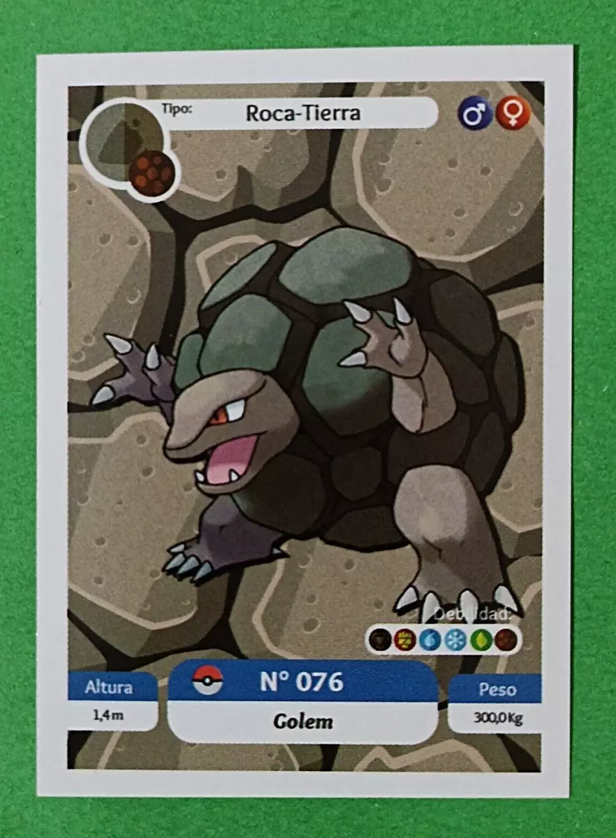 Golem - #076 -  Pokédex