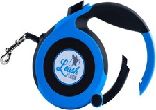 Leash Lock Retractable Dog Leash Blue