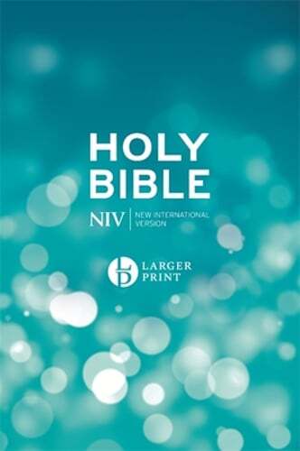 NIV Larger Print Blue Hardback Bible by New International Version: New