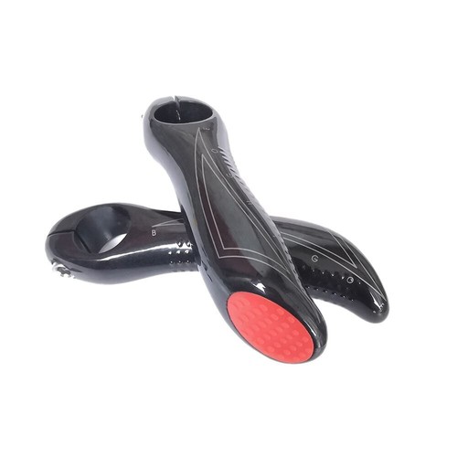 1 par de extremos de mango de bicicleta de carbono para bicicleta de montaña extremos de 22,2 mm pieza de bicicleta de montaña - Imagen 12 de 24