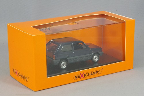 MINICHAMPS 940121400 1/43 Fiat Panda 1980 Blu Modello Auto Da Giappone - Foto 8 di 8