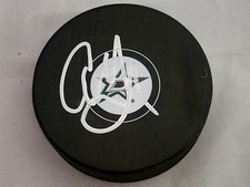 Alex Goligoski Dallas Stars Signed NHL Logo Puck LOM COA (PK17)