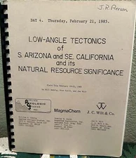 Bill Rehrig / Low-Angle Tectonics of S Arizona and Se California and its 1st ed