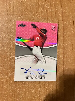 2022 Leaf Perfect Game National Showcase - Keilon Parnell  Pink Shimmer Auto 1/1
