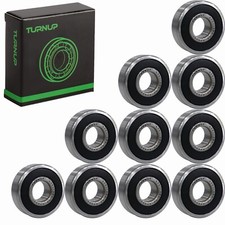  Qty.10 6201-2RS Ball Bearing Supreme Rubber Sealed 12x32x10mm 6201 2RS