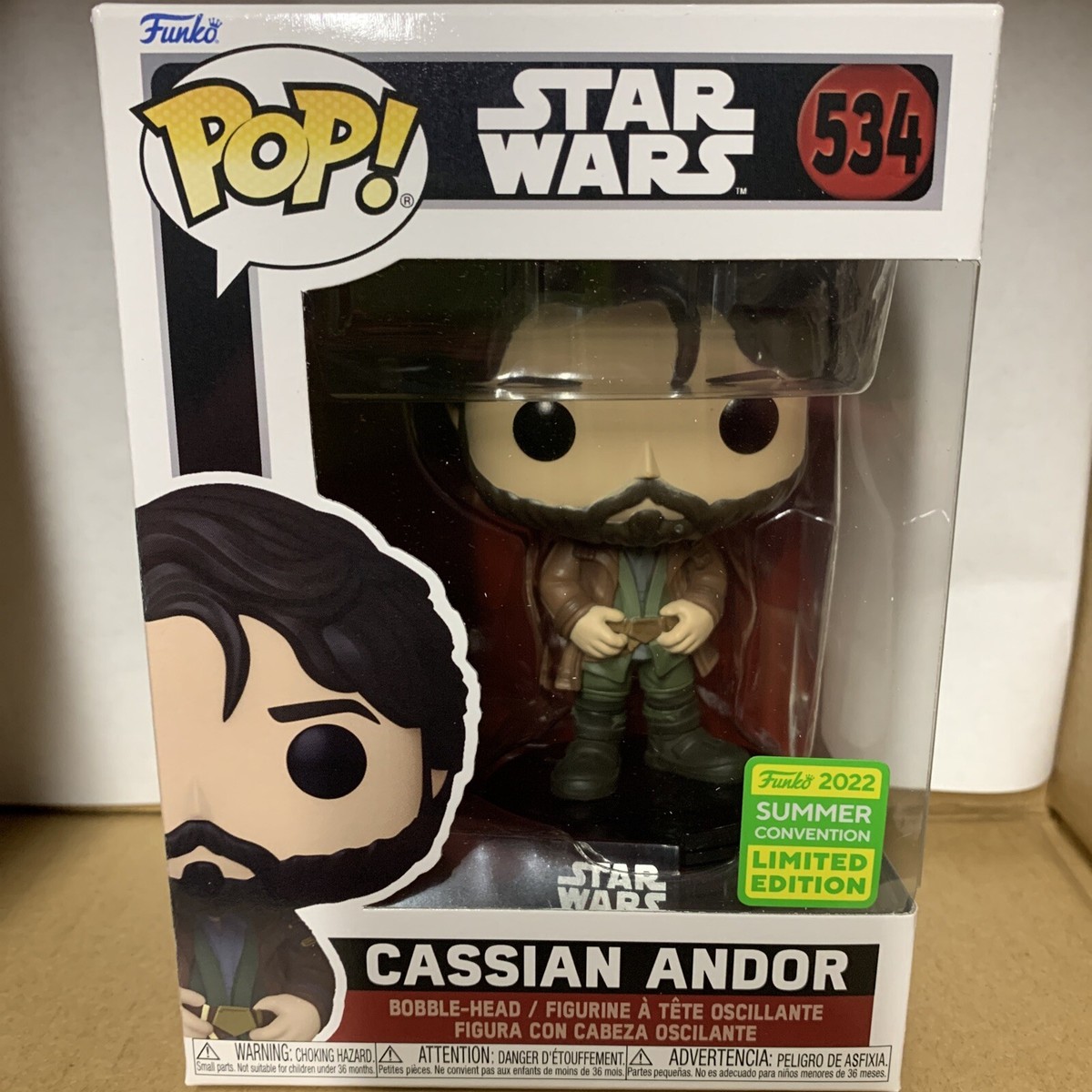 Cassian Andor Funko Pop! Star Wars San Diego Comic Con