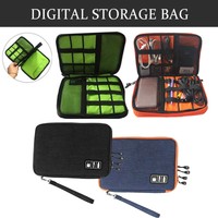 Double Layer Storage Organizer Bag Digital Usb Drive Cable Travel Carry Case Double Layer Storage Organizer Bag Digital Usb Drive Cable Travel Carry Case