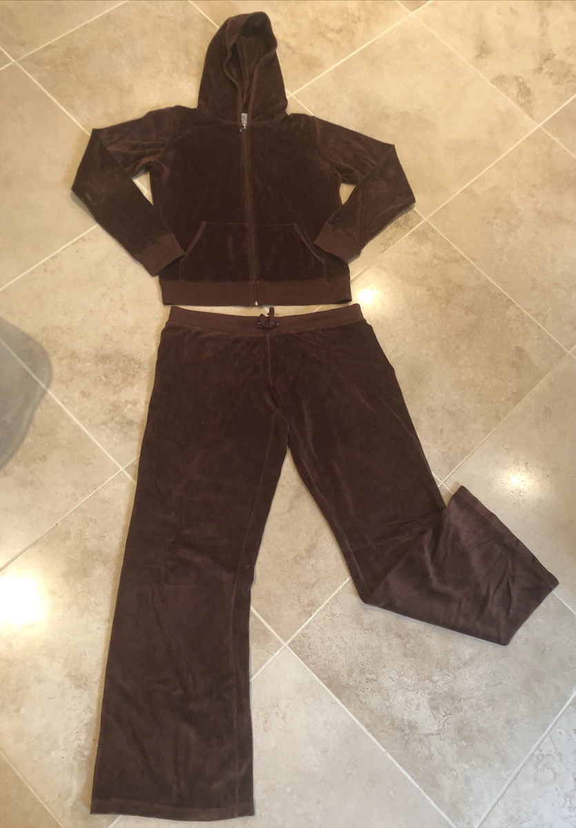 dark brown juicy couture tracksuit