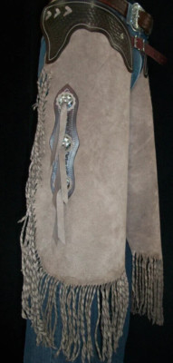 Custom Made Leather Chinks/Rough Out Chaps/Made In USA