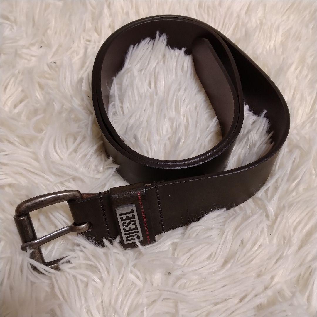 Diesel Leather Belt Made In Italy  Black 85