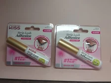 Lot of 2 KISS Strip False Eyelash Glue Eye Lash Extension Adhesive, Clear