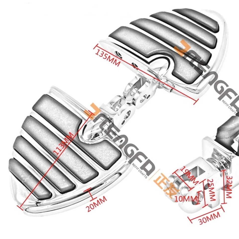 Rear Foot Pegs Footrest for Triumph Bonneville SE 1996-2001 T100 2002-2013 099 - Imagem 2 de 3