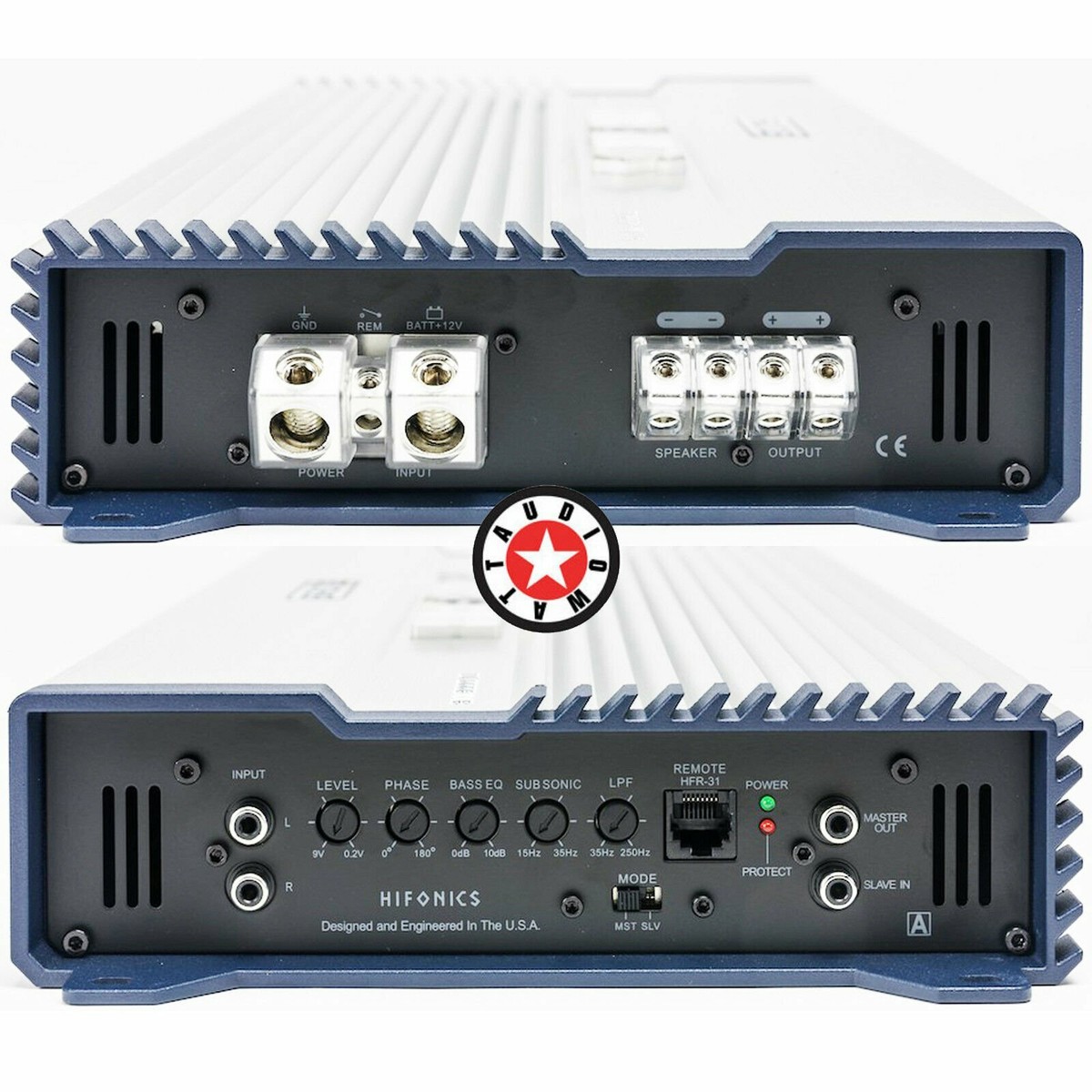 HIFONICS BXX3000.1D BRUTUS 3000W 1-OHM STABLE ULTRA-FI MOSFET 1-CH