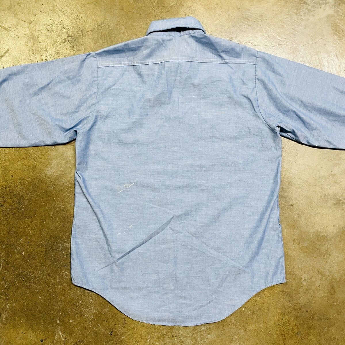 Vintage 60s Big Mac JC Penney Chambray Button Up Shirt Sz L Vintage 60s Big Mac JC Penney Chambray Button Up Shirt Sz L