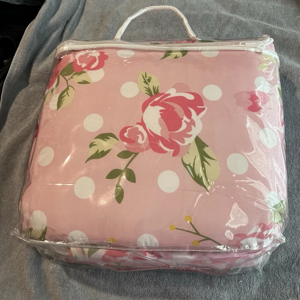 My Baby Sam, Inc Flor Silvestre Rosas Rosa Bebé Niña Cuna Colección 3 Piezas Foto 3 de 4