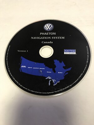 2004 2005 2006 VW PHAETON NAVIGATION GPS MAP DISC CD CANADA BC ON QC MB OEM PART