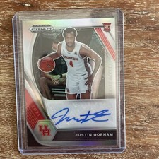 2021 Prizm Draft Picks JUSTIN GORHAM ROOKIE AUTO RC #DP-JGO Houston Cougars