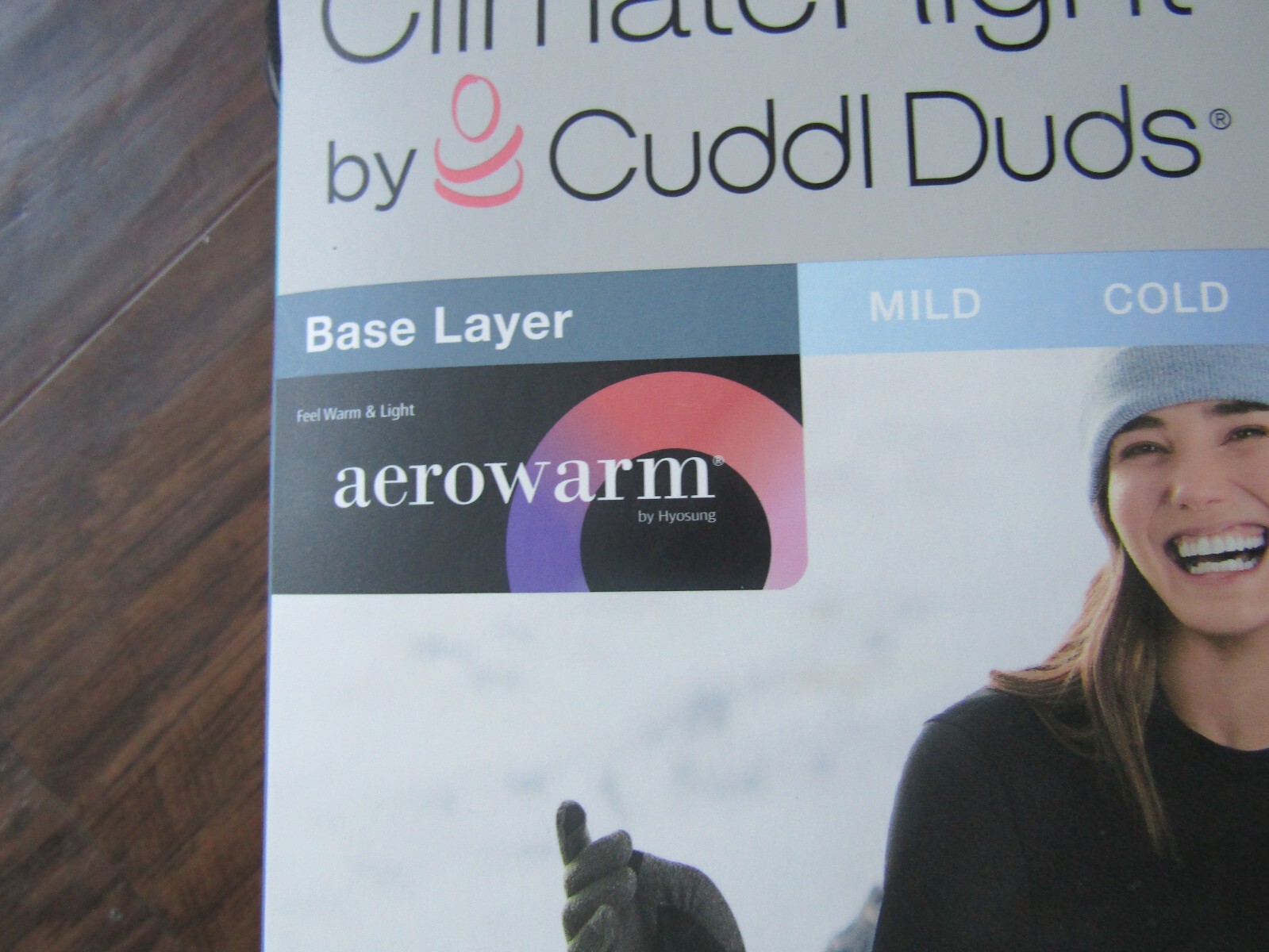 NEW CLIMATE RIGHT CUDDL DUDS THERMAL GUARD LONG SLEEVE CREW BLACK SIZE