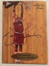 Alvin Sims Louisville Basketball Autograph Genuine Article Rookie Card Pitino #. rookie card picture