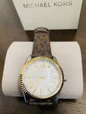 Michael Kors Womens Lexington Two Tone And Signature Logo MK4745